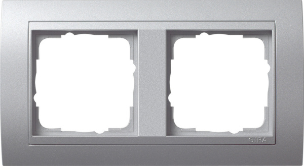 Gira Event Алюминий/Алюминий Рамка 2-ая 021236