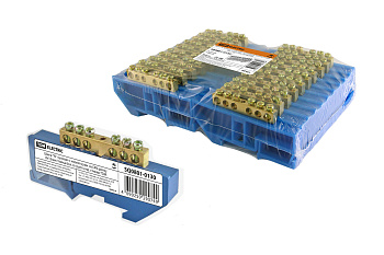 TDM Шина "N" нулевая с изолятором на DIN-рейку 8x12мм стойка бол. 6 групп инд. стикер SQ0801-0130