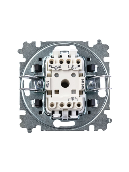 Купить ABB EPJ Levit серый / белый Выключатель кнопочный 1-клавишный 2CHH599145A6016