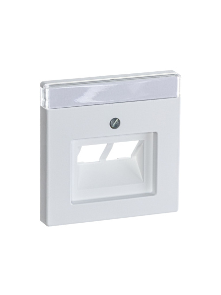 Купить ABB BJE Solo/Future Белый бархат Накладка 2-ой ТЛФ и комп розетки наклонной (мех214/15/17) 2CKA001710A3888