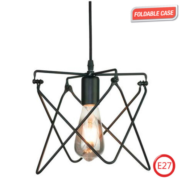 Horoz Electric 021-011-0001 Чёрный E27 1M Декоративный патрон на подвесе KEPLER HRZ00002496