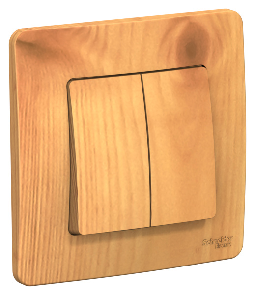 Купить Systeme Electric Blanca внутр Ясень Выключатель 2-клавишный, 10А, 250B