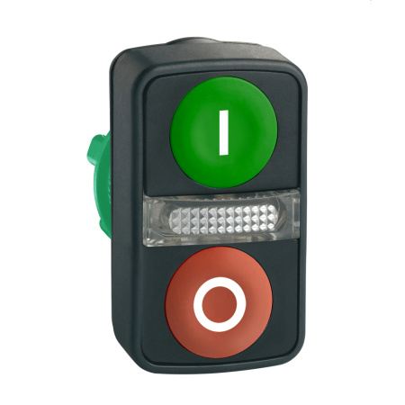 SE XB5 Головка кнопки двойная с маркировкой, с подсветкой ZB5AW7A3741