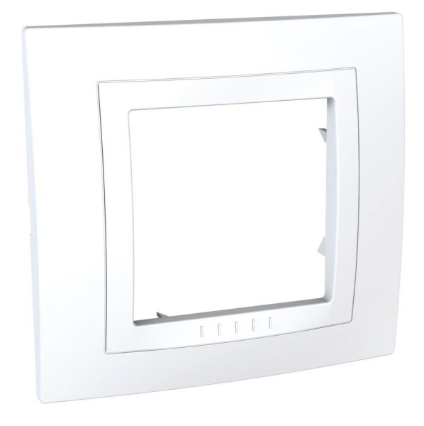 SE Unica Белый Рамка 1-ая литая MGU2.002.18M