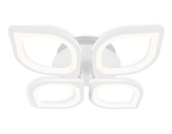 Купить Ambrella Потолочный светодиодный светильник с пультом FA4488/4 WH белый 4200K/3000K+6400K/6400K+3000K 62W 500*500*150 (ПДУ ИК)