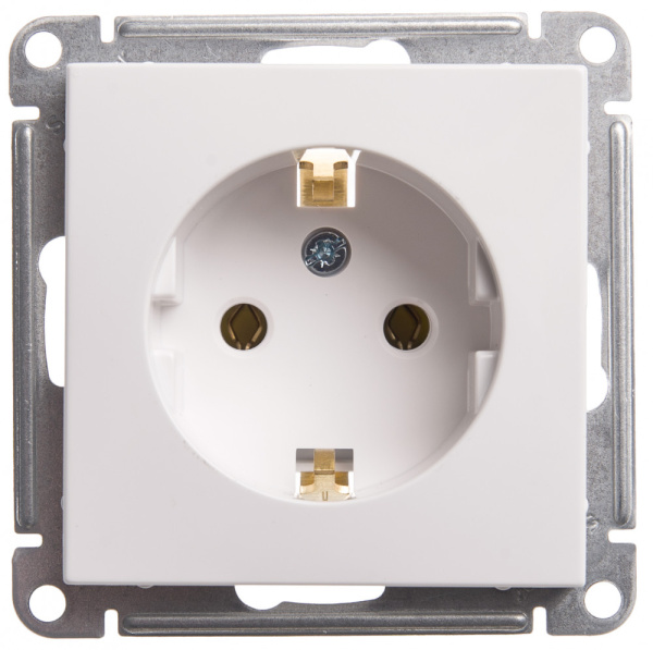 Systeme Electric Wessen 59 Бел Розетка с/з без шторок, 16А