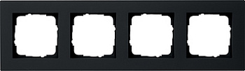 Gira E2 Черный Рамка 4-ая 0214095