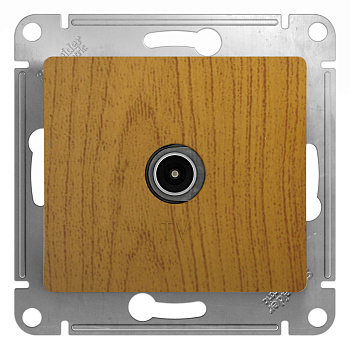 Systeme Electric Glossa Дерево Дуб Розетка TV коннектор
