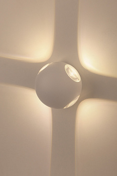 ЭРА WL10 WH Светильник Декоративная подсветка светодиодная 4*1Вт IP 54 белый