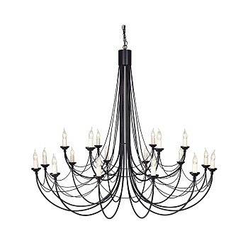 Natural Concept CARISBROOKE Люстра CB18-BLACK Natural Concept CARISBROOKE Люстра CB18-BLACK