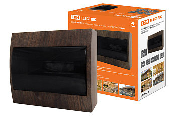 TDM Бокс ЩРН-П-10 модулей навесной пластик IP41 "Эко" (бук) SQ0901-0022