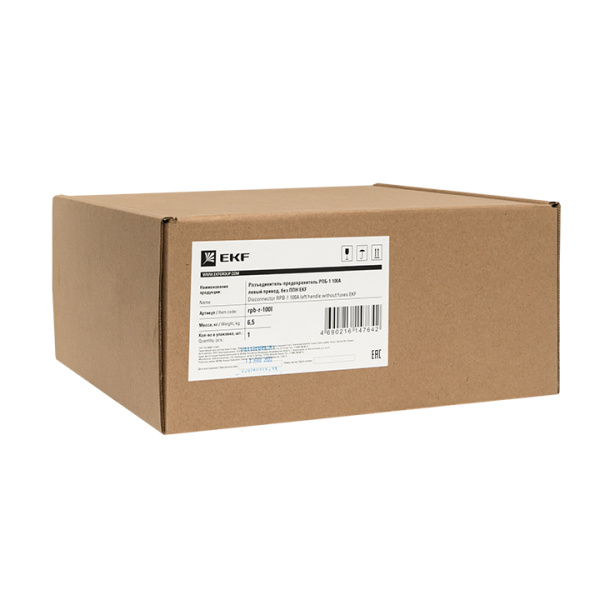 Купить Разъединитель-предохранитель РПБ-1 100А левый привод, без ППН EKF Basic rpb-r-100l