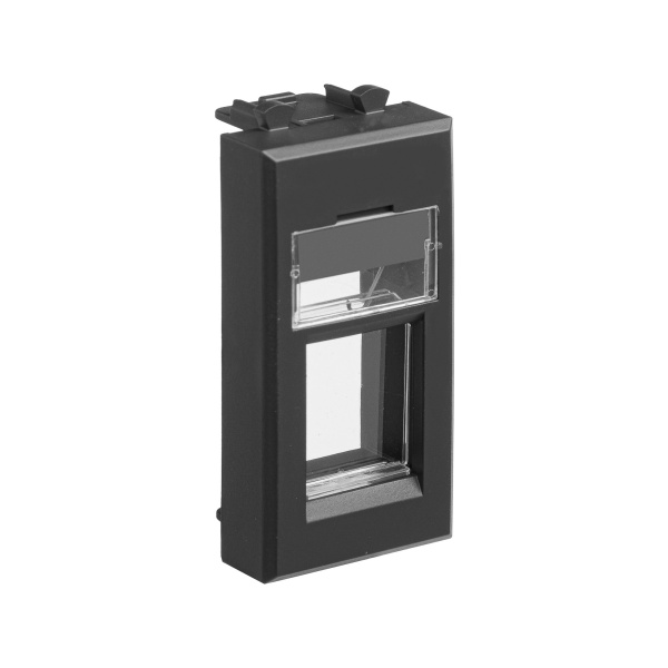 Купить DKC Адаптер для Keystone, "Avanti", "Черный матовый", 1 модуль