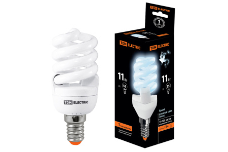 TDM Лампа энергосберегающая КЛЛ-FSТ2-11 Вт-4200 К-Е14 SQ0323-0057