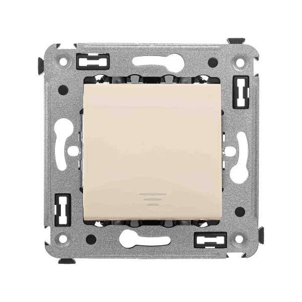 DKC Кнопка одноклавишная в стену, "Avanti", "Ванильная дымка"