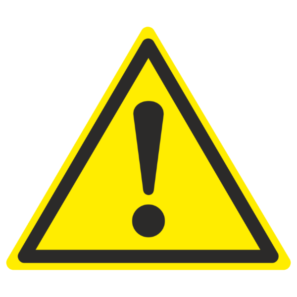 Знак наклейка W09 "Внимание. Опасность (прочие опасности)" (200x200x150) ГОСТ 12.4.026-2015 EKF PROxima