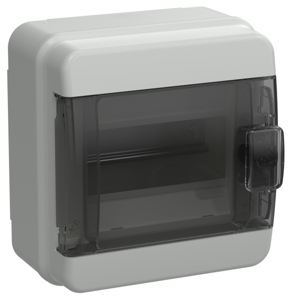 IEK TEKFOR Корпус пласт. КМПн-6 IP65 черн. прозр. дверь
