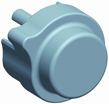 SE Переходник для замковых механизмов с цил.проф. NSYLADP