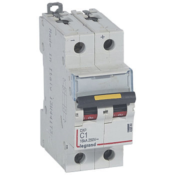 Legrand DX3 DC Автоматический выключатель 2P 1A (С) 10/16kA 409560