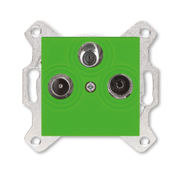ABB EPJ Levit зелёный / дымчатый чёрный Розетка TV-R-SAT, зелёный 2CHH083303A6067