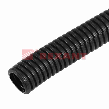 Труба автомобильная гофрированная 17,0 мм ПП 50 м разрезная Rexant 15-1750