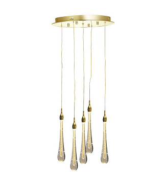 Kink Light 07860-5A,33 Подвес Асмер золото d40 h190 Led 15W (3000k)