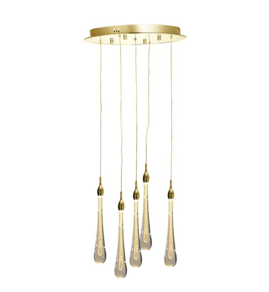 Kink Light 07860-5A,33 Подвес Асмер золото d40 h190 Led 15W (3000k)