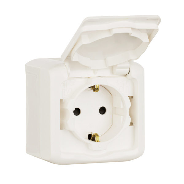 Купить Legrand Quteo Белый Розетка с/з с шт IP44 782321