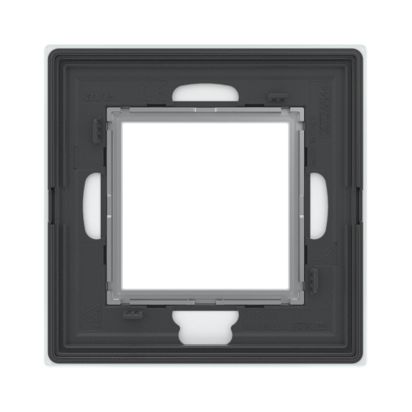 Купить DKC Рамка из натурального стекла, ,"Avanti", светло-серая, 1 пост (2 мод.)