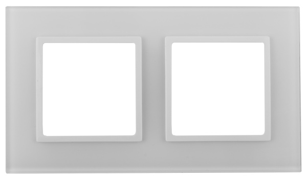 ЭРА 14-5102-01 Elegance Белый/бел Стекло Рамка 2-ая