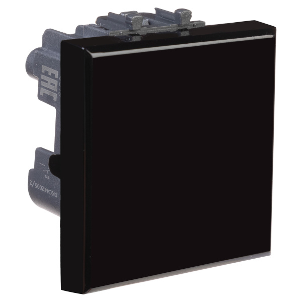 Купить DKC Кнопка одноклавишная модульная, "Avanti", "Черный квадрат", 2 модуля