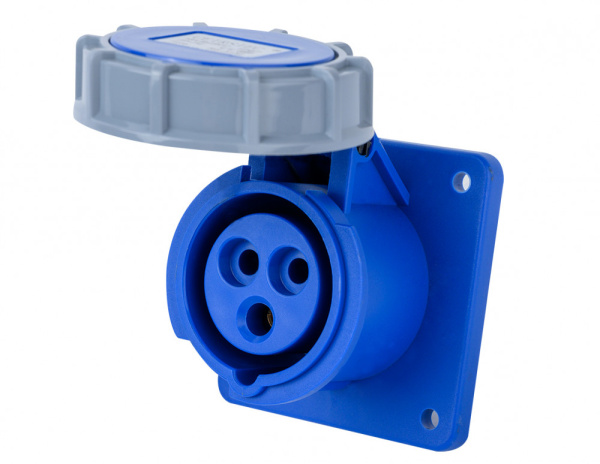 Dekraft Розетка для скрытой проводки 2Р+РЕ 16А 220В IP67 РЩ-103