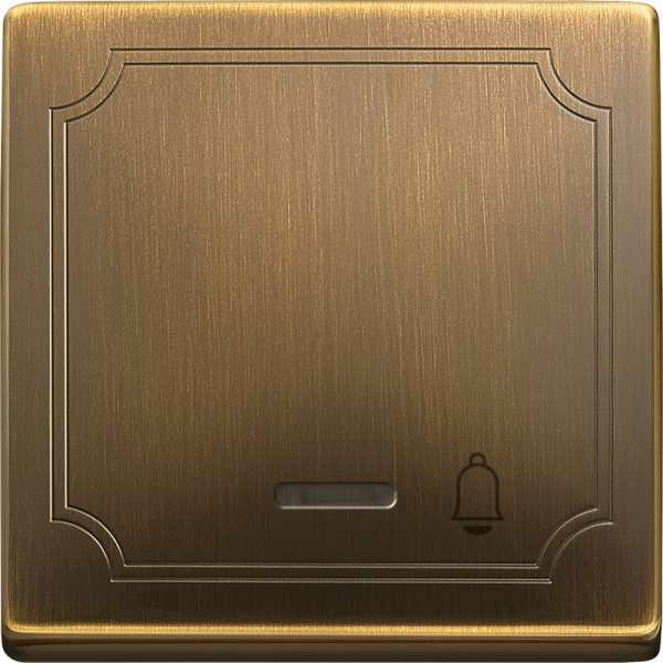 SE Merten SD Античная латунь Клавиша со световой индикацией, «звонок» (MTN437843)