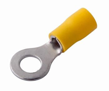 Наконечник кольцевой изолированный ø6.5мм 4-6мм² (НКи 6.0-6 / НКи5,5-6) желтый Rexant 08-0053