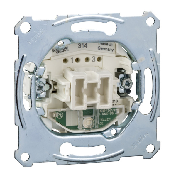 Купить SE Merten Механизм выключателя 2-полюсного 1-клавишного с индикацией, 16 АХ, 250В MTN3602-0000