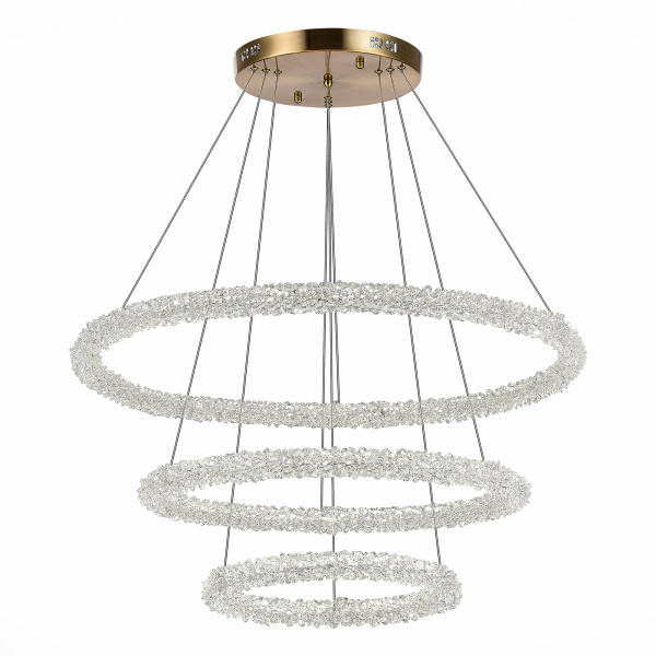 ST LUCE SL6110.203.03 Люстра подвесная Золотистый/Золотистый LED 3*35W 3000 - 6500K ST LUCE SL6110.203.03 Люстра подвесная Золотистый/Золотистый LED 3*35W 3000 - 6500K