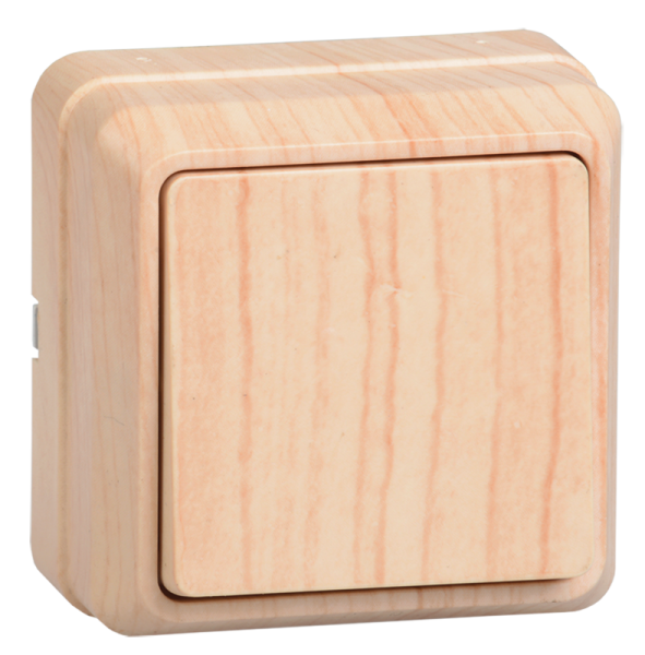 Купить IEK OKTAVA ВС20-1-0-ОС Выключатель 1кл 10А откр.уст. (сосна)