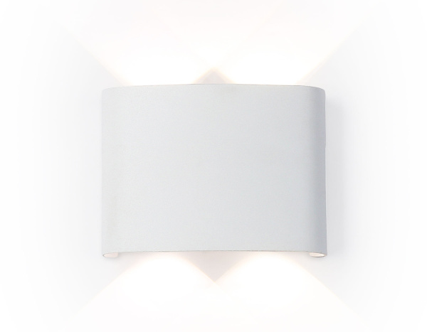 Ambrella Светильник светодиодный уличный настенный архитектурный ST4451/4 WH белый IP65 LED 4200K 4W 106*80*37