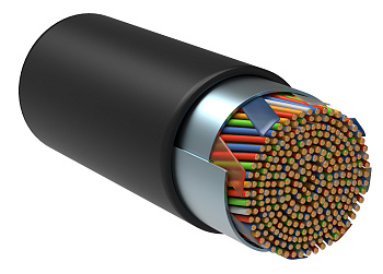 IEK ITK Кабель связи витая пара F/UTP, кат.5E 10х2х24AWG solid, LDPE, 305м, черный LC3-C5E10-339