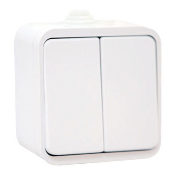 UNIVersal "Клио" Выключатель Бел 2 кл. IP44 К2223