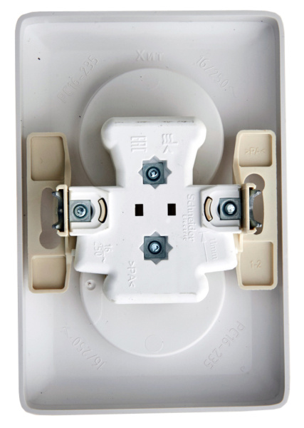 Купить Systeme Electric Wessen ХИТ внутр Бел Розетка 2-ая б/з без шторок, 16А, 250В