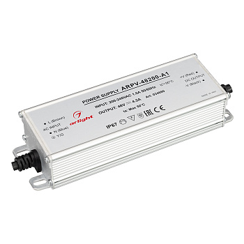 Arlight Блок питания ARPV-48200-A1 (48V, 4.2A, 200W) (IP67 Металл, 3 года) 034690