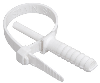 IEK Хомут дюбельный ХД 7х150 белый (50шт/упак)