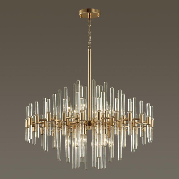 Купить Odeon Light 4988/12 HALL ODL22 387 золотой/стекло Люстра E14 12*40W STIKA