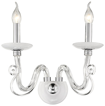 Wertmark WE173.02.101 Бра Хром, Белый E14 2*40W