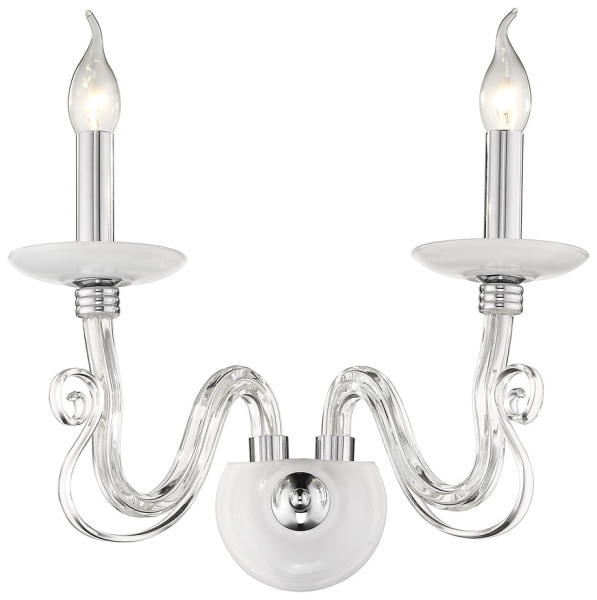 Wertmark WE173.02.101 Бра Хром, Белый E14 2*40W