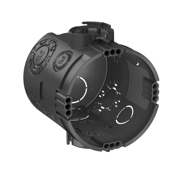 OBO Bettermann Монтажная коробка для твердых стен увеличенной глубины Ø60mm, H66mm, без галогена, 7 вводов, IP30 2003702