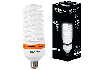 TDM Лампа энергосберегающая КЛЛ-FS-65 Вт-2700 К–Е27 (73х218 мм) SQ0323-0129