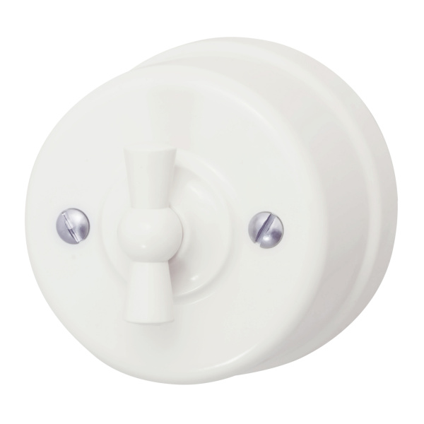 BIRONI Лизетта Пластик Слоновая кость Выключатель 1-кл B1-200-211