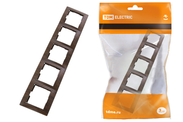 TDM Рамка 5  постовая горизонтальная "ЭКО" (бук) "Таймыр" SQ1814-0332